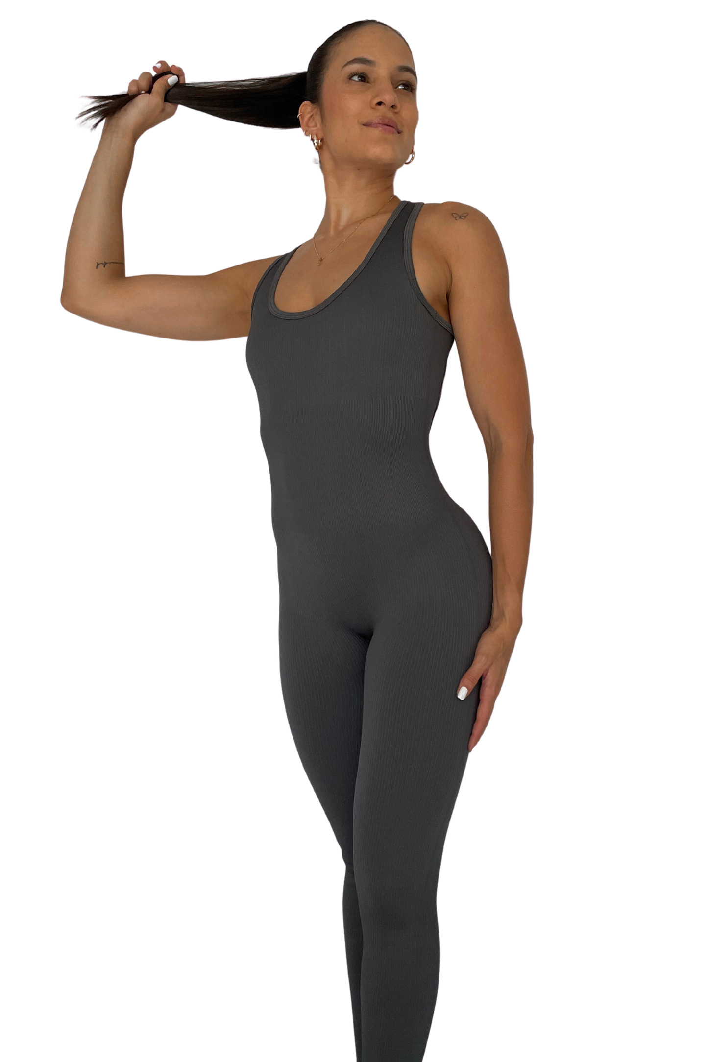 Enterizo Largo Gris Seamless