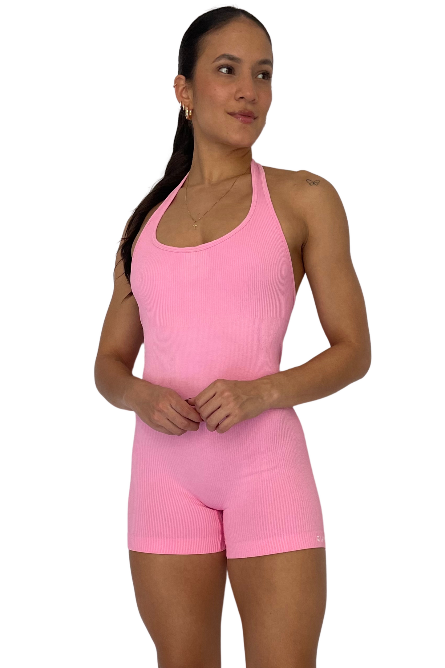 Enterizo Corto Rosado Seamless