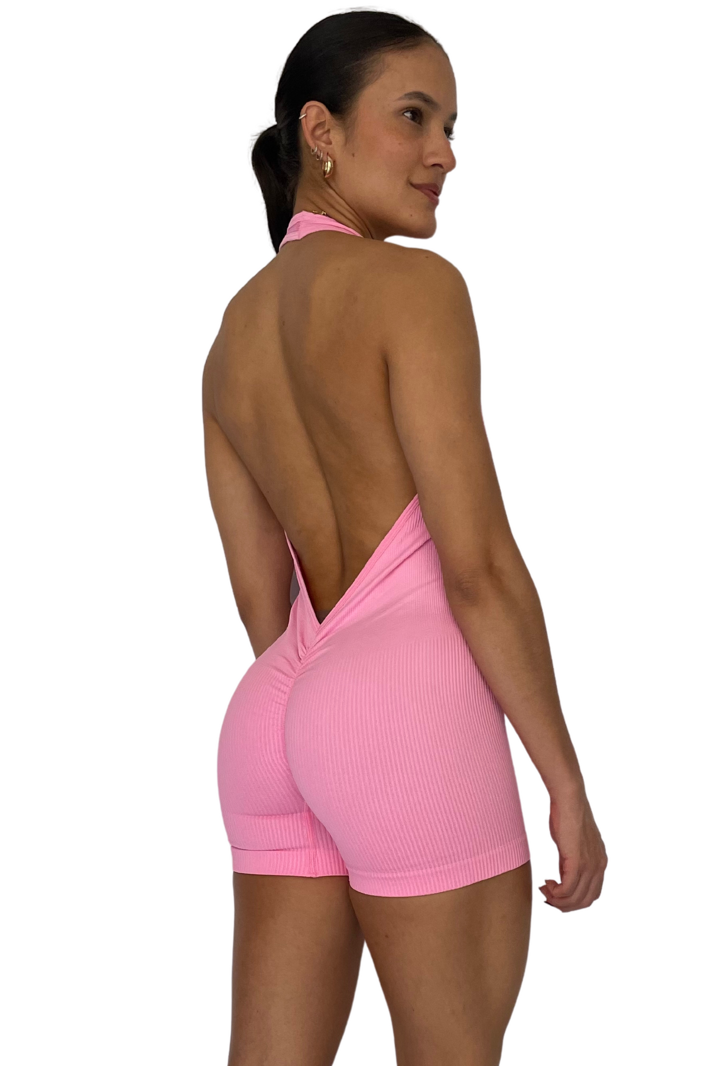 Enterizo Corto Rosado Seamless