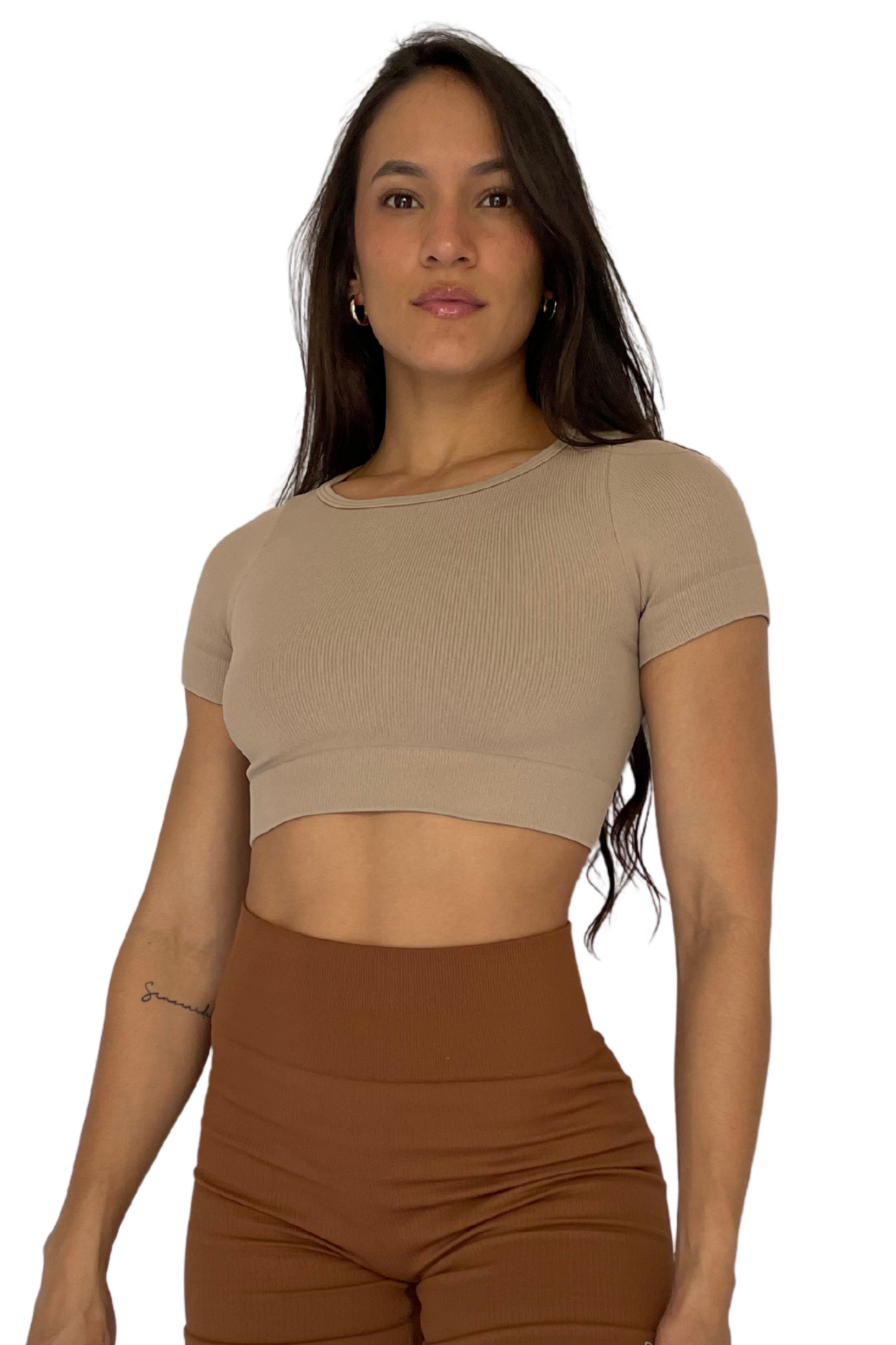 Camiseta Café Claro Seamless