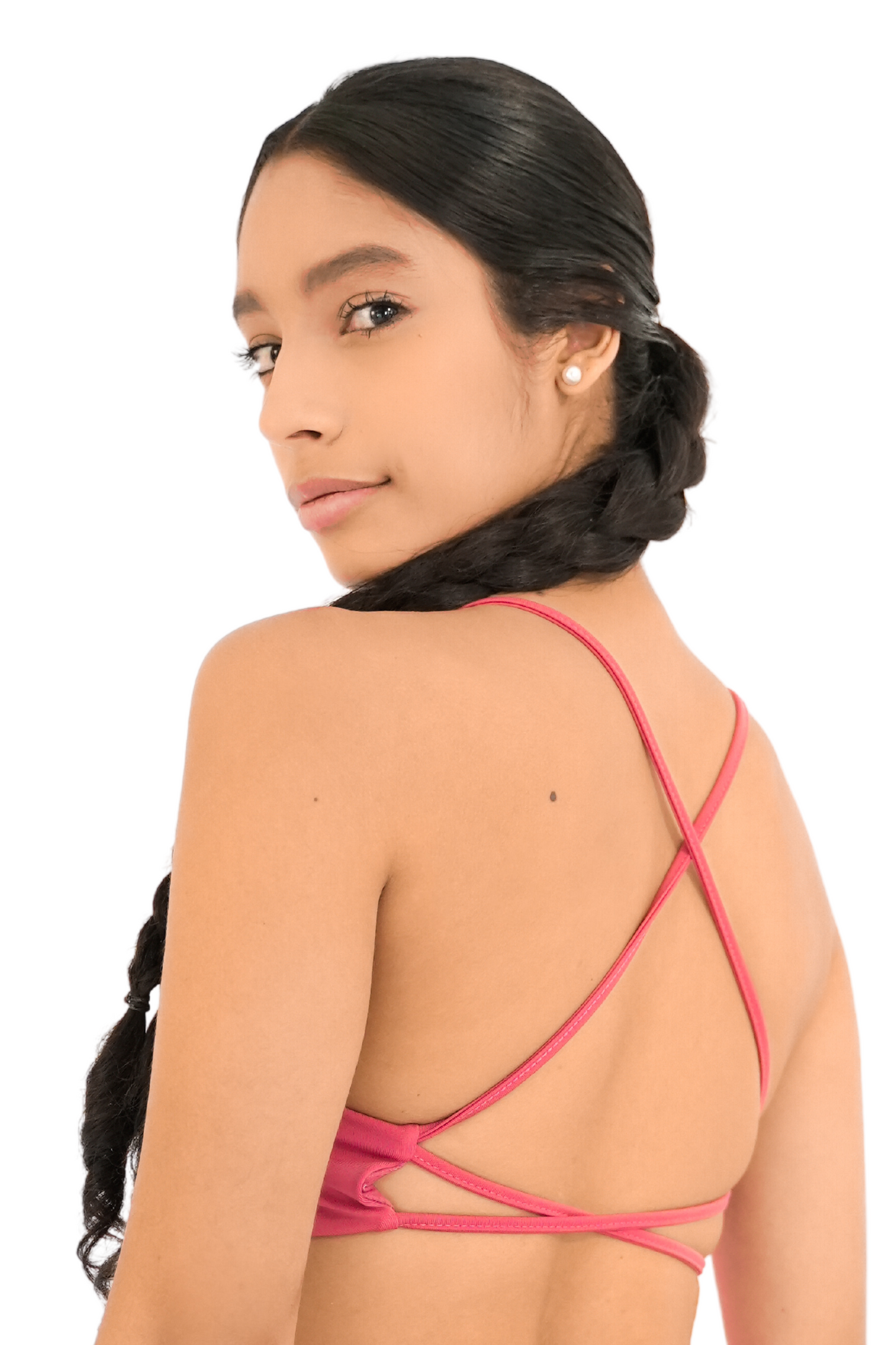 Top Tiras Coral Only