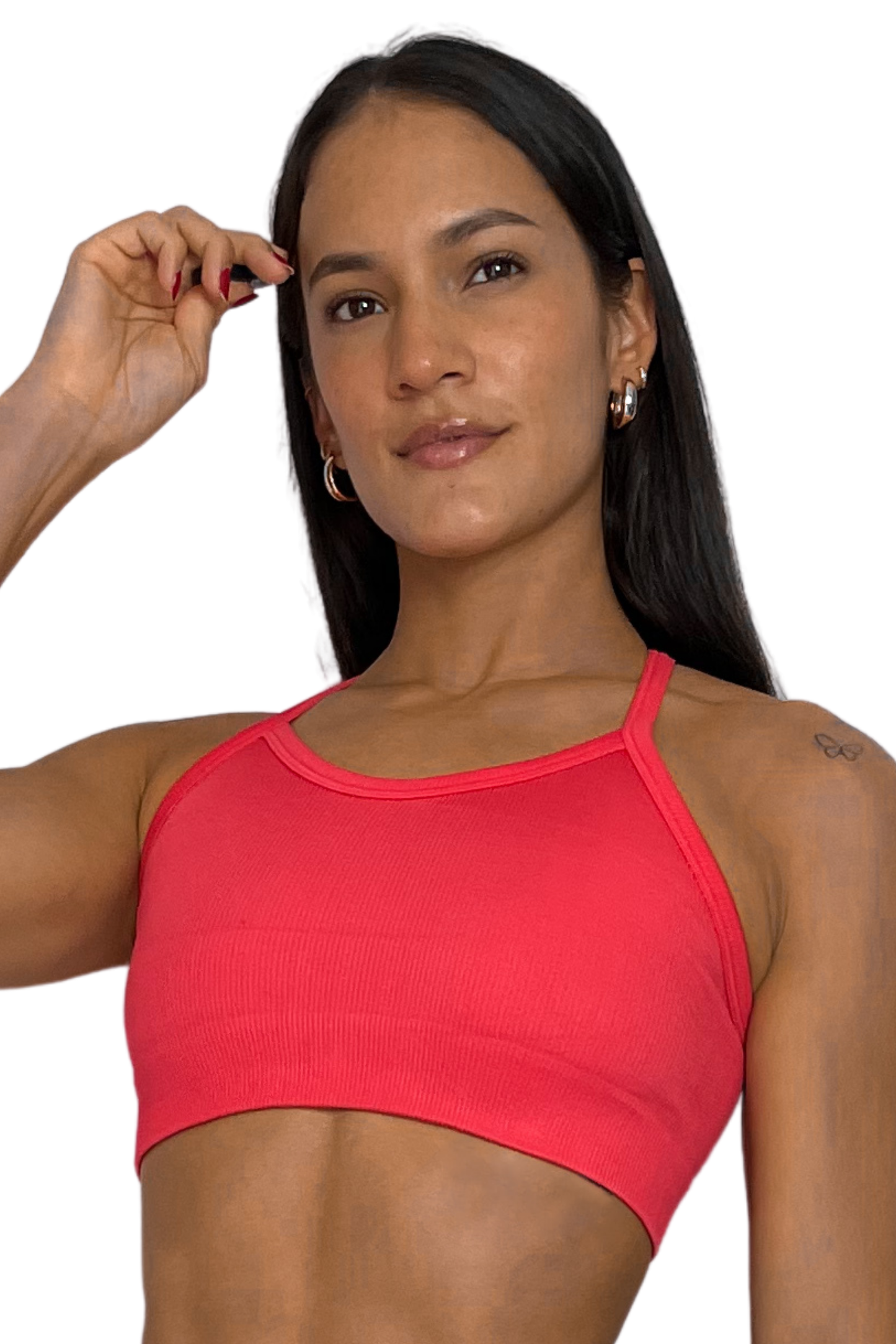 Top Seamless Rojo Qurba