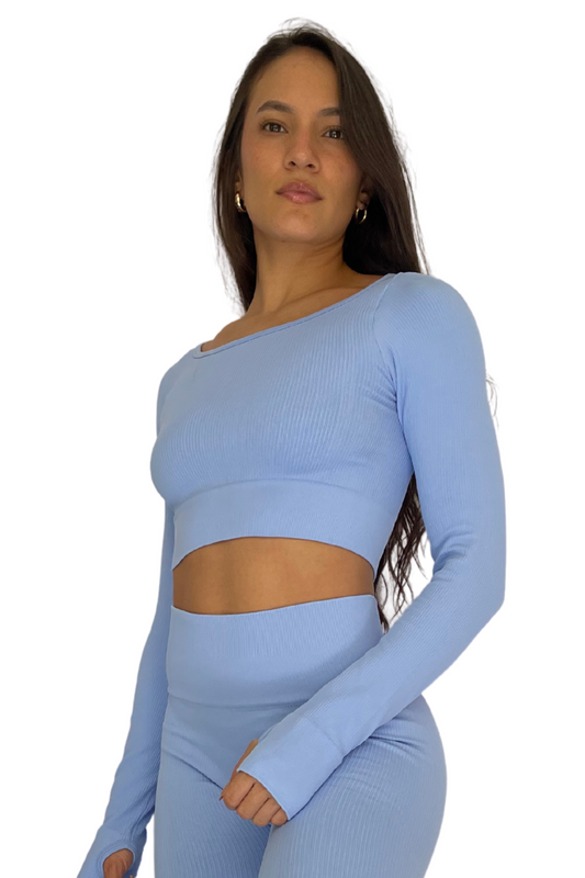 Buzo Azul Claro Seamless