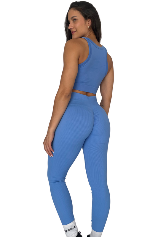 Legging Push Azul Seamless