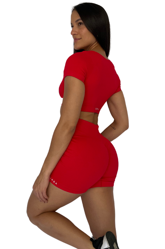 Short Push Rojo Seamless